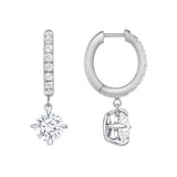 Short Drop Pave Earrings