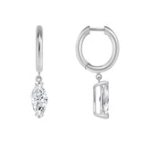 Short Drop Marquise Earrings