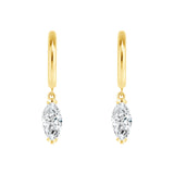 Short Drop Marquise Earrings