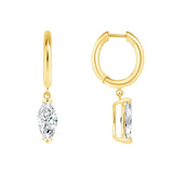 Short Drop Marquise Earrings