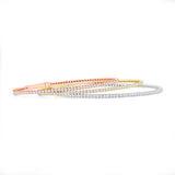 Flexible Gold and Diamond Bangle