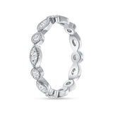Marquise and Rounds Bezel Eternity