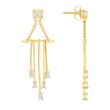 Baguette Dangle Earrings