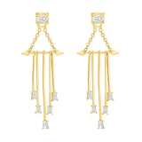 Baguette Dangle Earrings