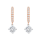 Short Drop Pave Earrings