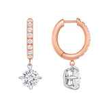 Short Drop Pave Earrings