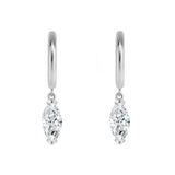 Short Drop Marquise Earrings
