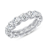 Round Diamond Mid Eternity Band