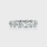 Round Diamond Mid Eternity Band