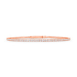 Flexible Gold and Diamond Bangle