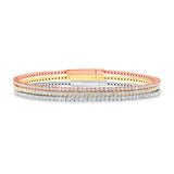 Flexible Gold and Diamond Bangle